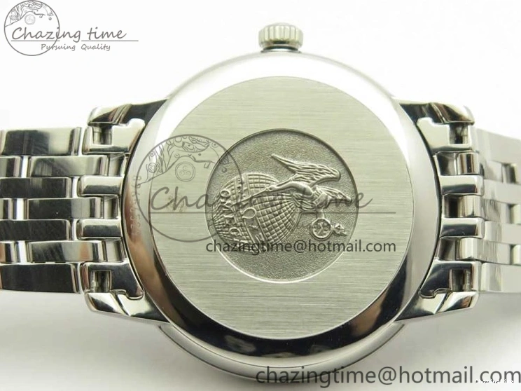 0421 TopPick De Ville Prestige Ladies 32.7mm SS MKF 1:1 Best Edition Blue Dial Diamonds Markers on SS Bracelet MIYOTA 7972